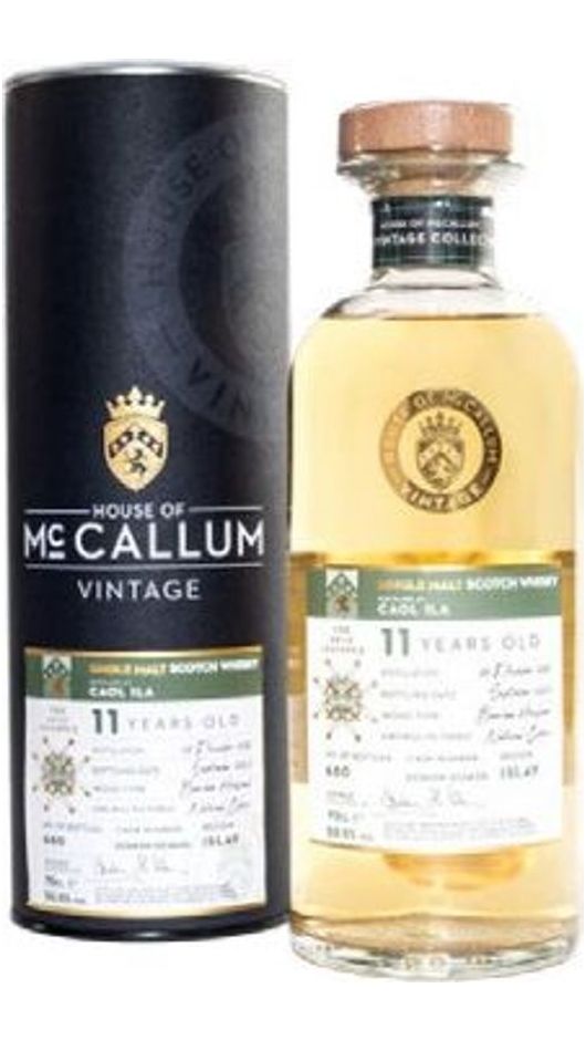 Whisky Caol Ila 11yo Bourbon Hogshead 2010 70cl - House of Mccallum