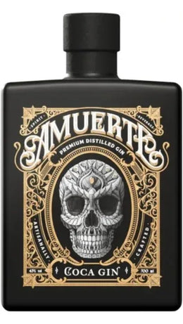 Gin Coca Leaf Black 70cl - Amuerte