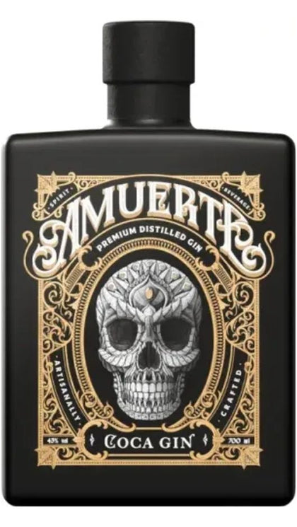 Gin Coca Leaf Black 70cl - Amuerte
