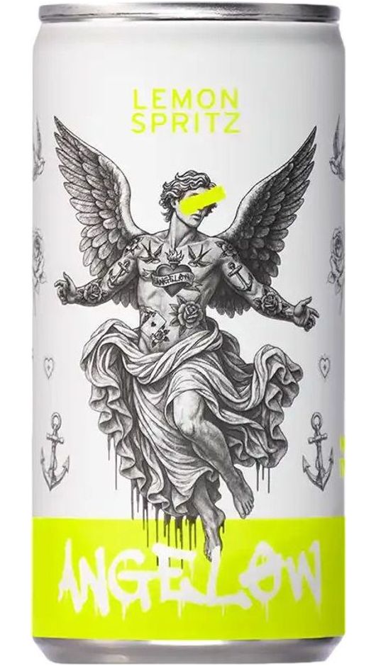 Angelow Lemon Spritz 20 cl - Kiste mit 12 Dosen