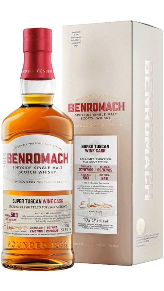 Whisky 2009 Super Tuscan Wine Cask 70cl - Benromach