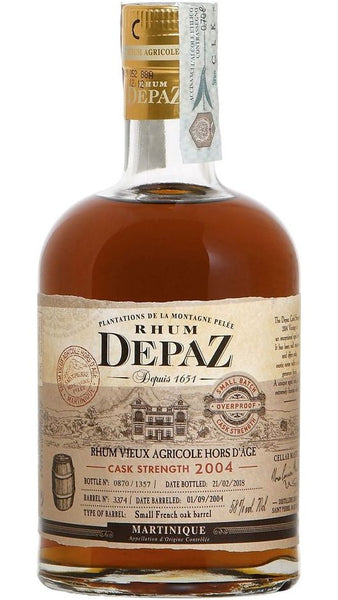 Rhum Agricole Cask Brut De Fut 2004 70cl - Depaz