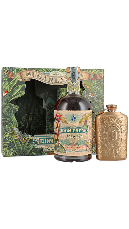 Don Papa Baroko + Fiaschetta - gift box - 70cl