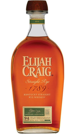 Whisky Elijah Craig Straight Rye 70cl - Heaven Hill Distilleries