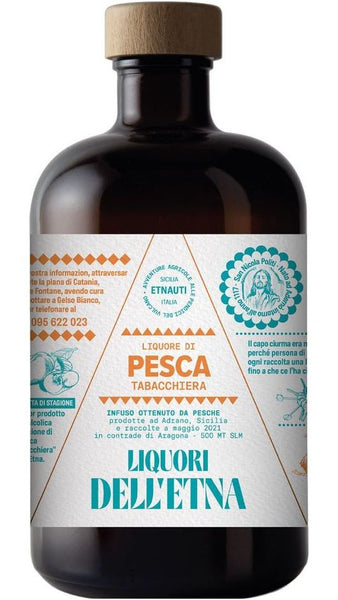 Liquore Pesca Tabacchiera 50cl - Liquori dell’Etna