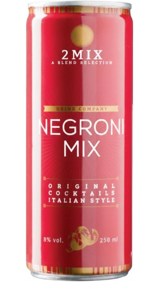 Mix Negroni Cocktail Aromatizzato - Confezione 0,25cl x 24 lattine - Cevico