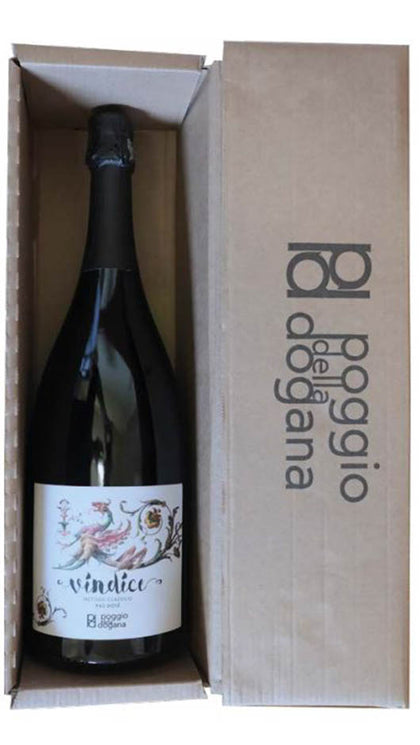 Spumante Metodo Classico v.s.q. Pas Dosè Magnum - Vindice - Eingepackt - Poggio della Dogana
