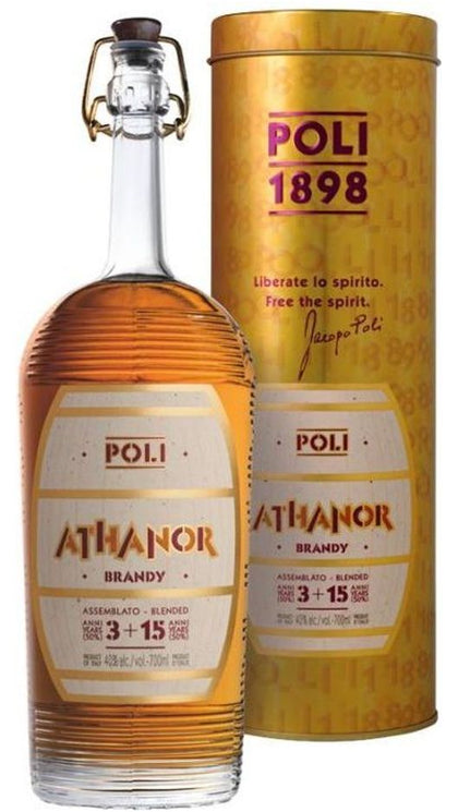 Brandy Athanor - 70cl - In Tubo Ramato - Poli