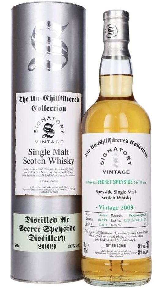 Whisky Secret Speyside 2009 14 yo Unchillfiltered 70cl - Signatory