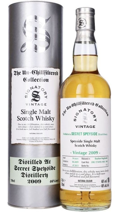 Whisky Secret Speyside 2009 14 yo Unchillfiltered 70cl - Signatory