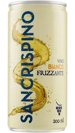 Vino Biano Frizzante - Confezione 0,20 cl x 24 lattine - San Crispino