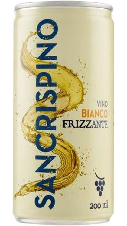 Vino Biano Frizzante - Confezione 0,20 cl x 24 lattine - San Crispino