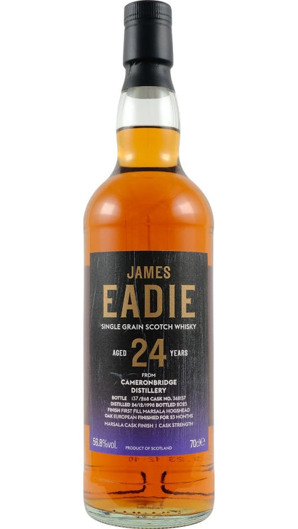Whisky Cameronbridge 24Y By J.Eidie 70cl - Tubo
