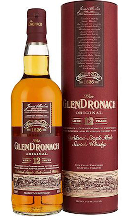 Whisky Glendronach 12 Years Original 70cl - Tubo