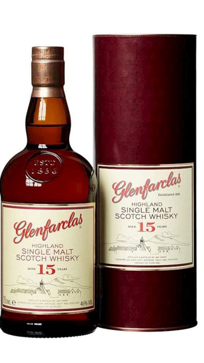 Whisky Glenfarclas 15 Years 70cl - Tubo