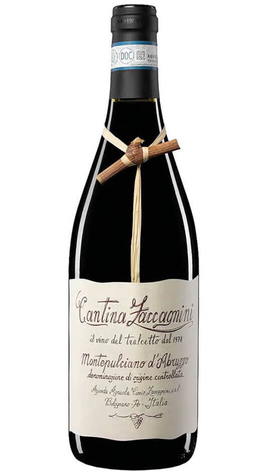 Montepulciano d'Abruzzo DOC 2020 - Tralcetto - Zaccagnini Bottle of Italy