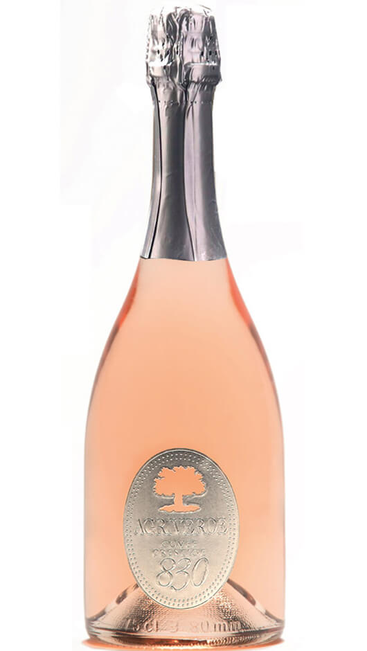 830 Cuvèe Prestige Pecorino Spumante Brut BIO Rosato - Agriverde Bottle of Italy