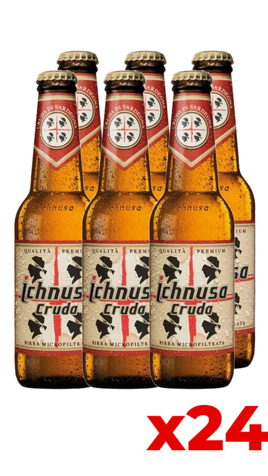 Ichnusa Cruda 33cl - Cassa da 24 bottiglie Bottle of Italy