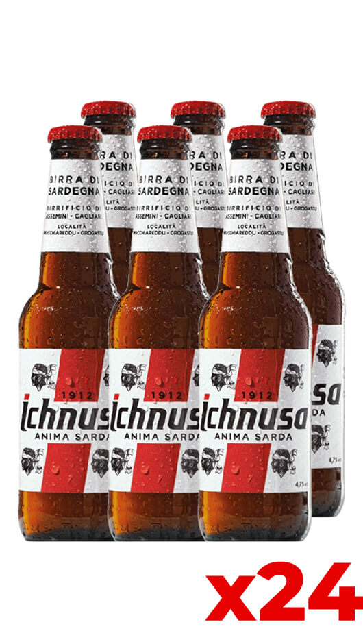Ichnusa 33cl - Cassa da 24 bottiglie Bottle of Italy