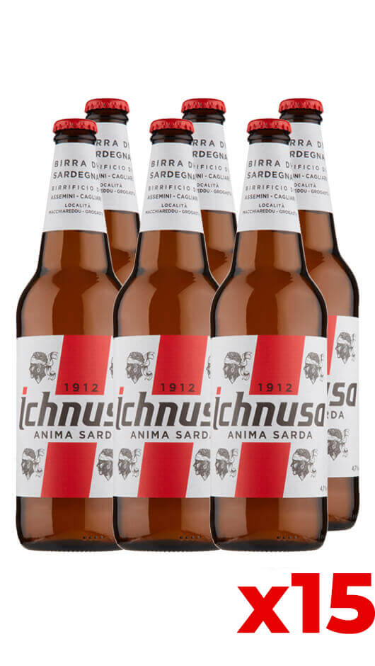 Ichnusa 66cl - Cassa da 15 bottiglie Bottle of Italy