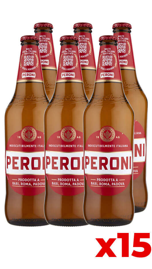 Peroni 66cl - Cassa da 15 bott. Bottle of Italy