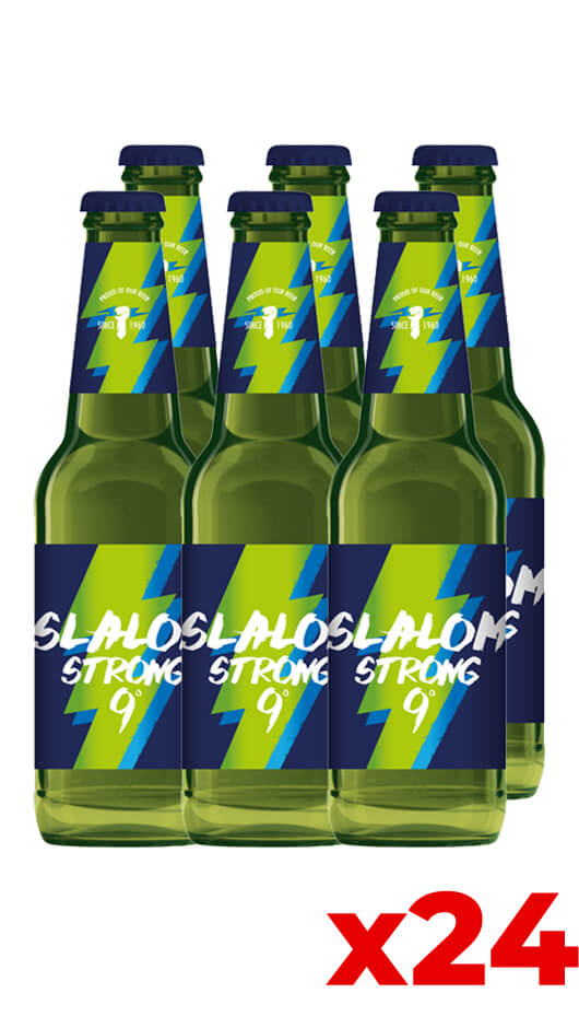 Slalom Strong Lager 33cl - Cassa da 24 Bottiglie Bottle of Italy