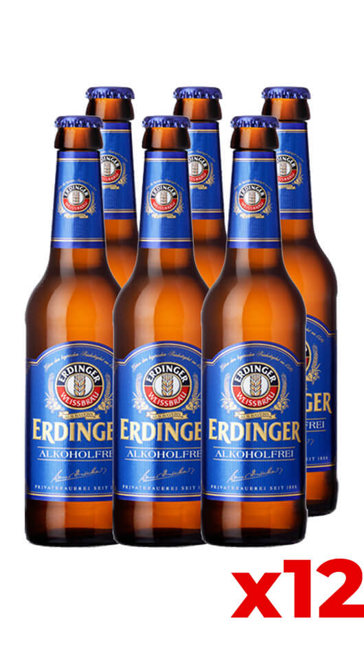 Erdinger Weizen Analcolica 33cl - Cassa da 12 bot. Bottle of Italy
