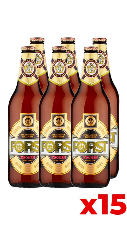 Forst Kronen 66cl - Cassa da 15 bot. Bottle of Italy