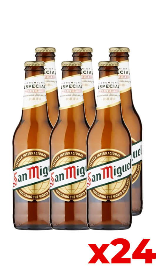 San Miguel 33cl - Cassa da 24 bot. Bottle of Italy