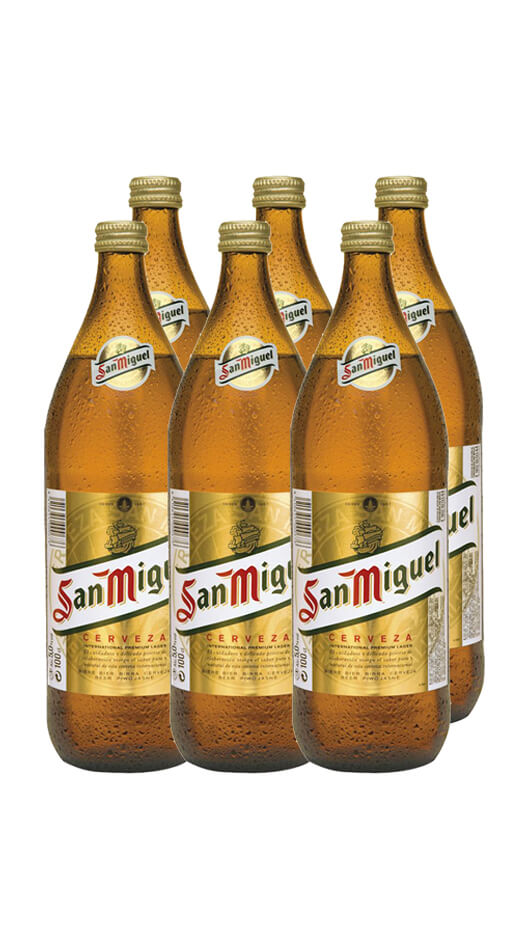 San Miguel 100cl - Cassa da 6 bot. Bottle of Italy
