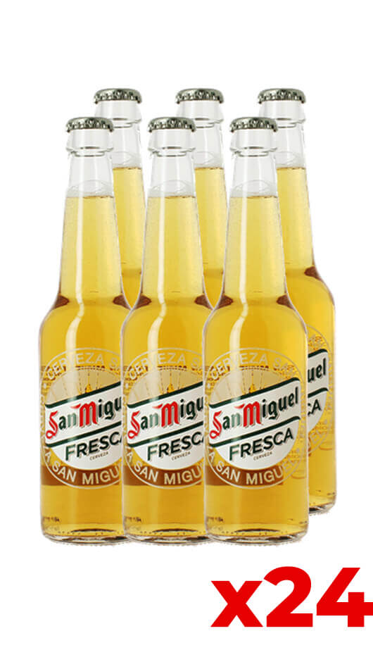 San Miguel Fresca 33cl - Cassa da 24 bot. Bottle of Italy