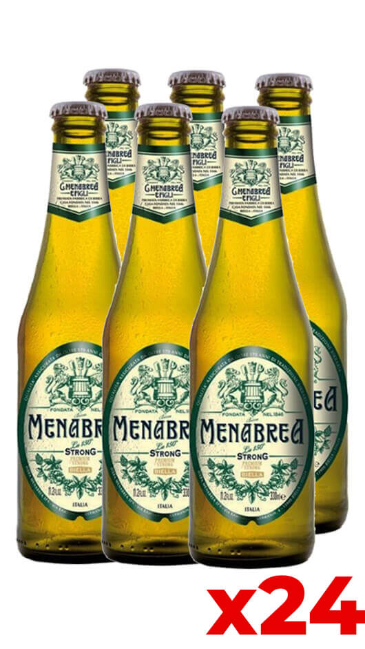 Menabrea Strong 33cl - Cassa da 24 bot. Bottle of Italy