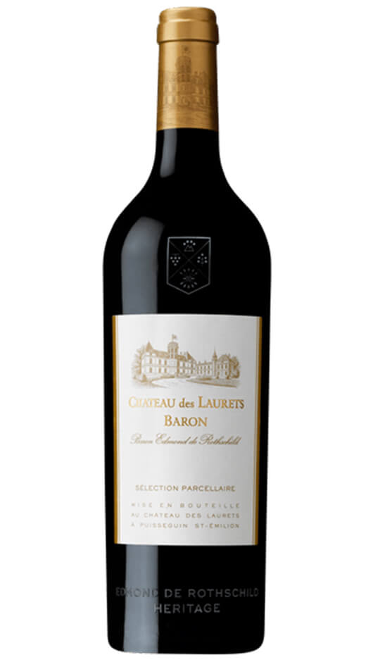 Chateau Des Laurets Bordeaux  AOC 2016 - Baron Edmond De Rothschild Bottle of Italy