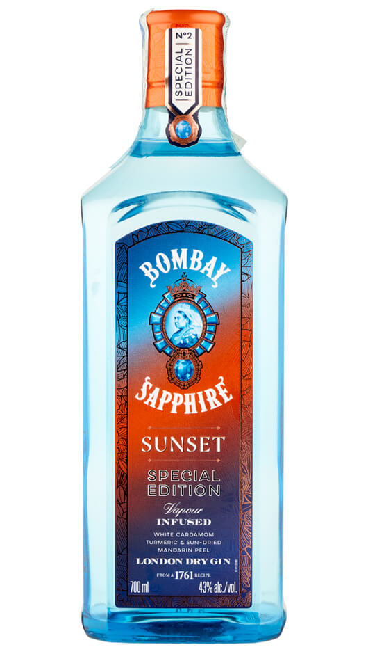 Gin Bombay Sapphire Sunset 70cl Bottle of Italy
