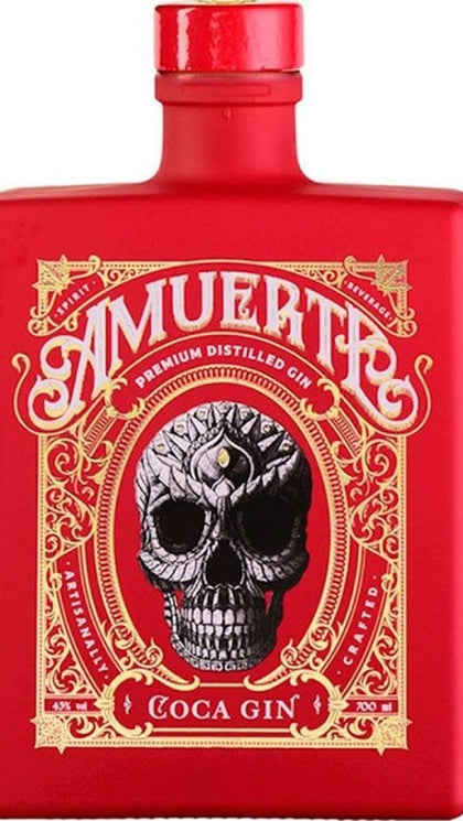 Gin Coca Leaf Red 70cl - Amuerte