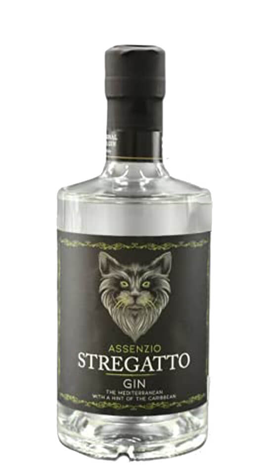 Gin Stregatto Assenzio 70cl Bottle of Italy