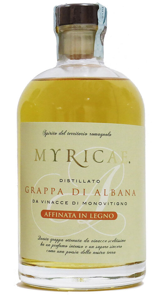 Grappa Myricae Albana - 50cl Bottle of Italy