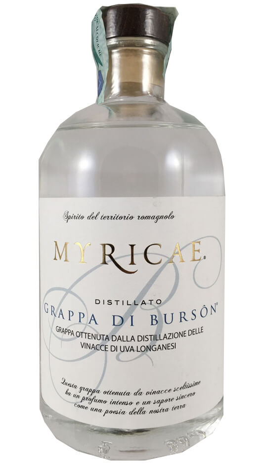 Grappa Myricae Burson Barricata - 50cl Bottle of Italy