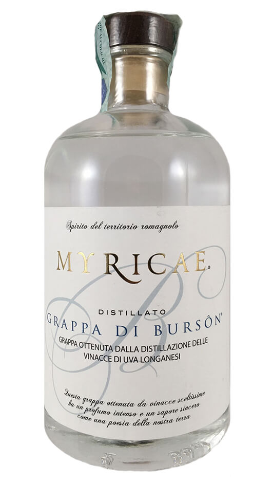 Grappa Myricae Burson - 50cl Bottle of Italy