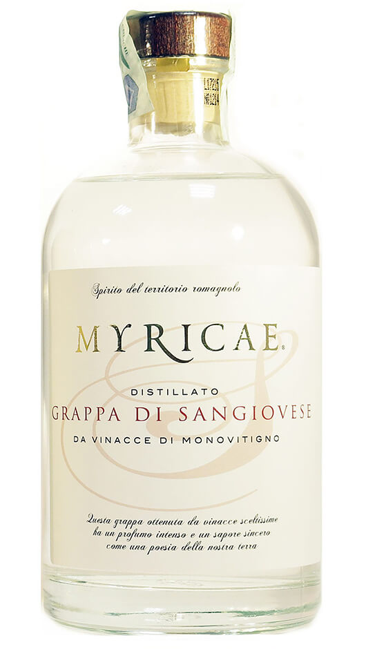 Grappa Myricae Sangiovese - 50cl Bottle of Italy