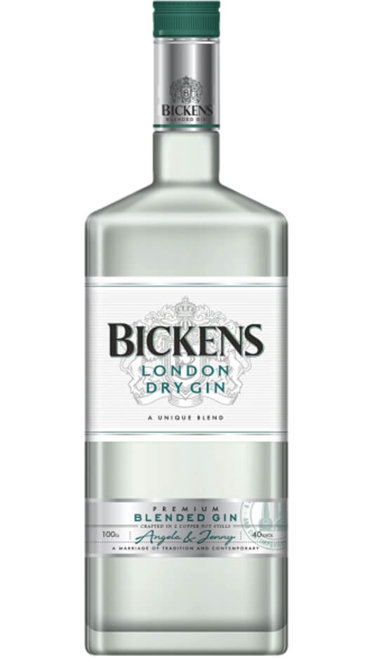 London Dry Gin Bickens 100cl Bottle of Italy