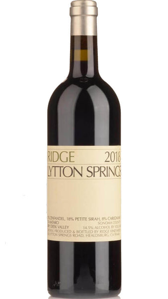 Lytton Springs Zinfandel 2018 - Ridge Vineyards Bottle of Italy