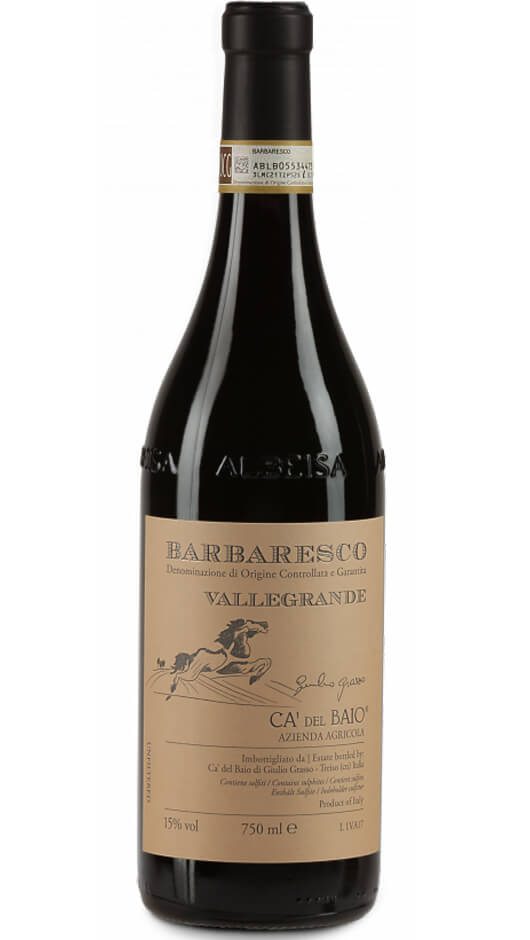 Barbaresco Cru Vallegrande DOCG 2017 - CASSA IN LEGNO - MAGNUM - Cà del Baio Bottle of Italy