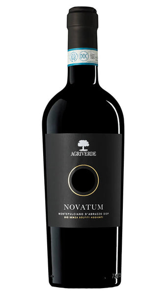 Novatum Montepulciano d'Abruzzo DOP BIO VEGAN 2020 - Senza Solfiti Aggiunti - Agriverde Bottle of Italy