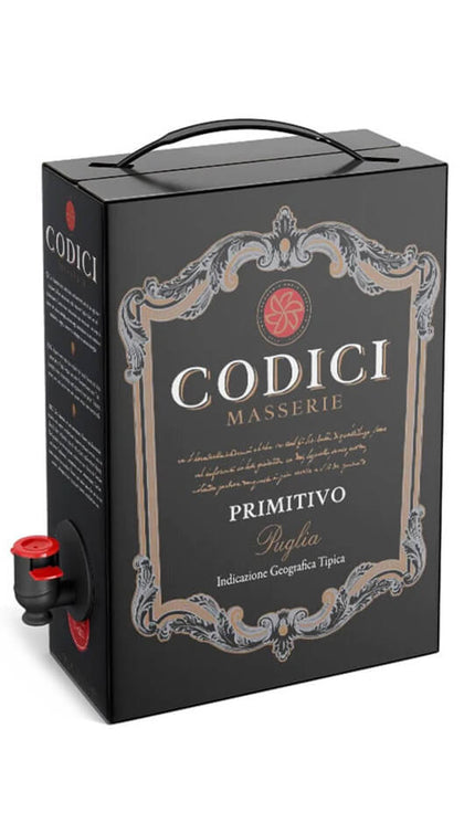 Primitivo di Puglia IGT - Bag in Box - 3 Liters - Codici