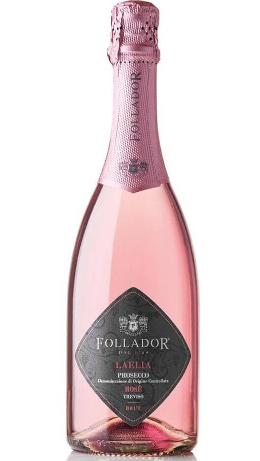 Valdobbiadene Prosecco Brut Millesimato Rosè DOC - Laelia - Follador Bottle of Italy