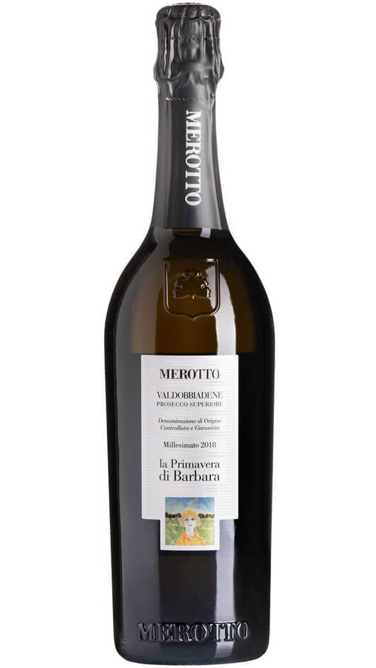 Valdobbiadene Prosecco Sup. DOCG Dry Millesimato - La Primavera di Barbara - Merotto Bottle of Italy