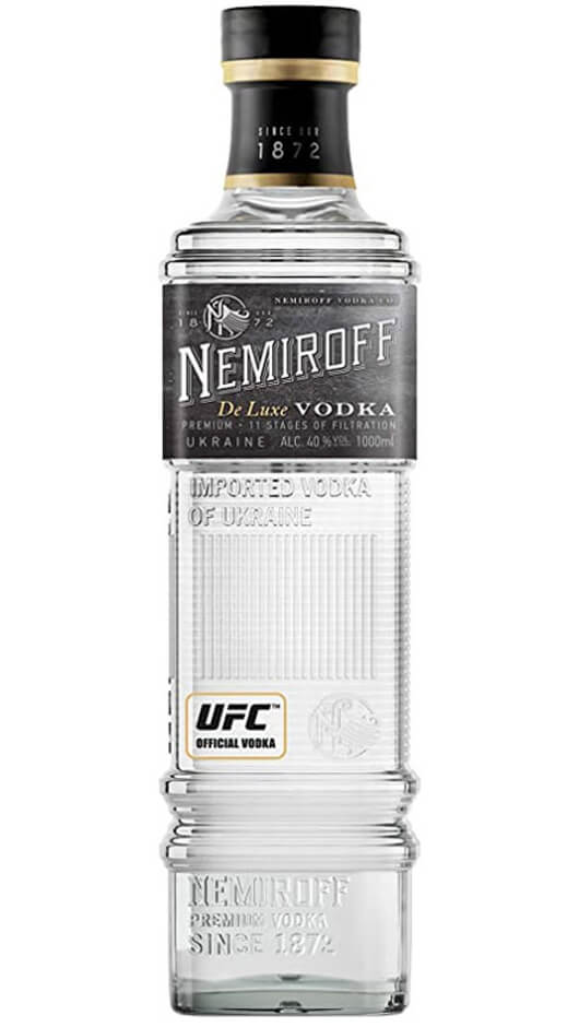 Vodka Nemiroff De Luxe 100cl Bottle of Italy