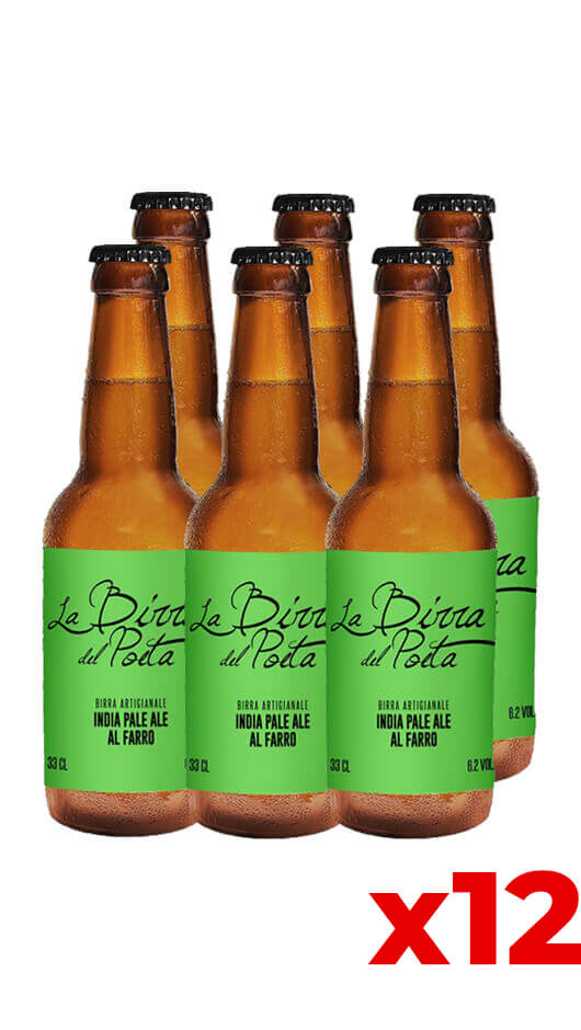 La Birra del Poeta - IPA al Farro 33cl - Cassa da 12 bot. Bottle of Italy