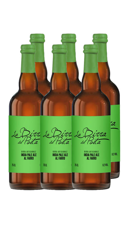 La Birra del Poeta - IPA al Farro 75cl - Cassa da 6 bot. Bottle of Italy